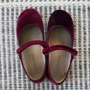 Velvet Mary Jane Shoes for Girls